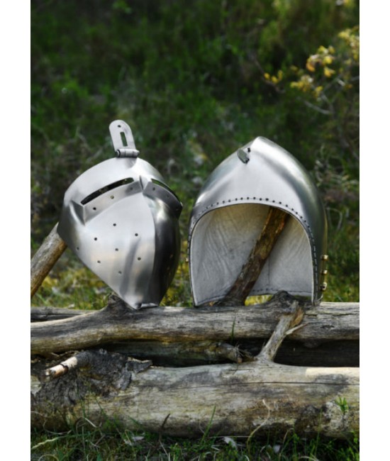 German Bascinet with Visor - 2 mm