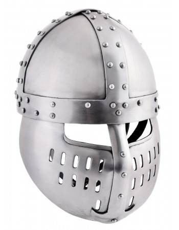 Norman Spangen Helmet with Face Plate, 1.6 mm Steel