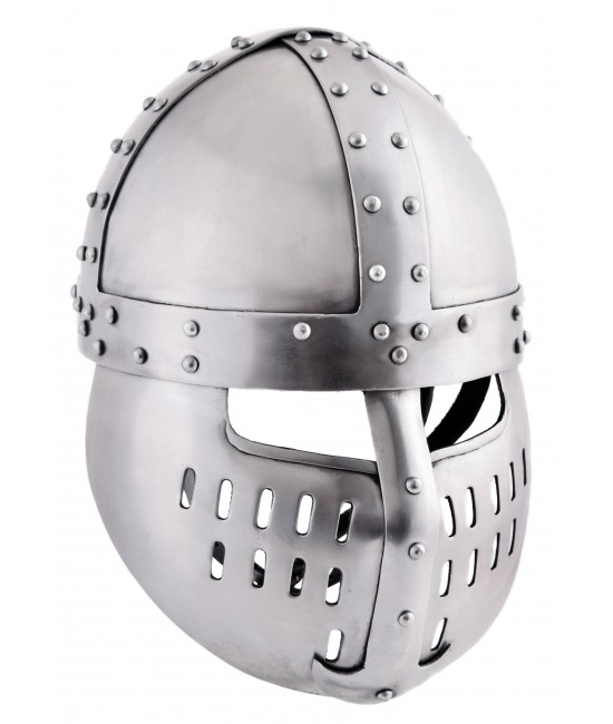 Norman Spangen Helmet with Face Plate, 1.6 mm Steel