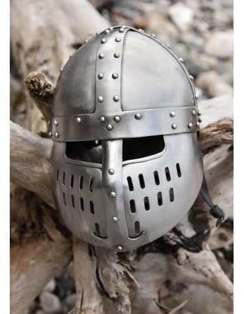 Norman Spangen Helmet with Face Plate, 1.6 mm Steel