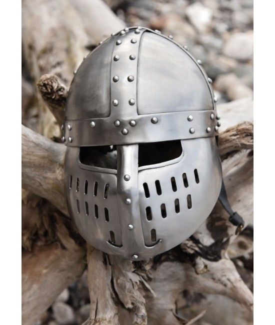 Norman Spangen Helmet with Face Plate, 1.6 mm Steel