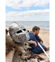 Norman Spangen Helmet with Face Plate, 1.6 mm Steel