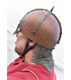 The Gjermundbu Helmet with riveted aventail, 2 mm steel