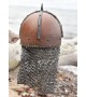 The Gjermundbu Helmet with riveted aventail, 2 mm steel