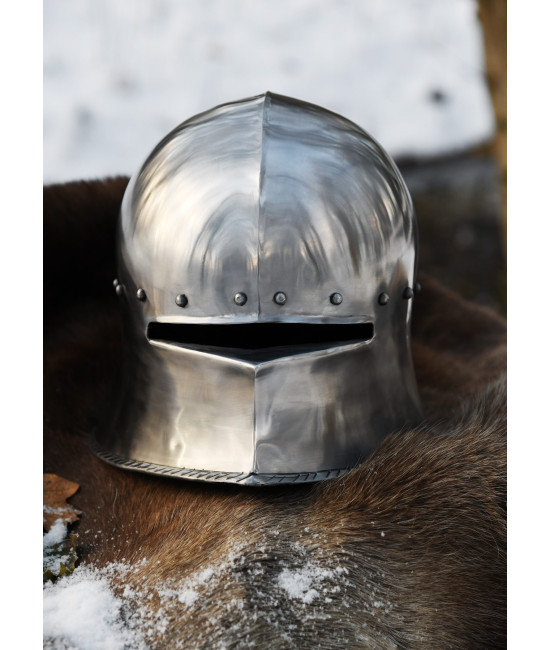 German Sallet - medieval helmet 2mm steel