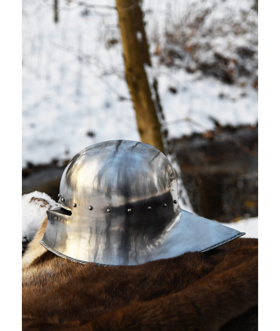German Sallet - medieval helmet 2mm steel