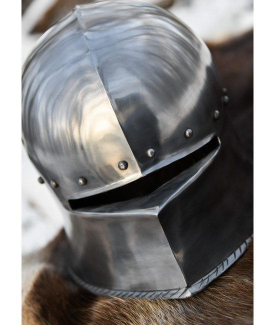 German Sallet - medieval helmet 2mm steel