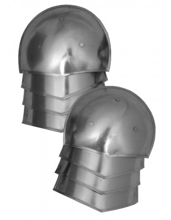 Medieval Pauldrons, 1.6 mm steel