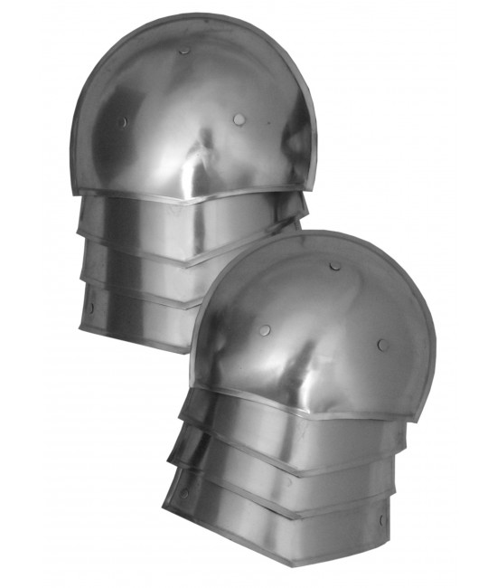 Medieval Pauldrons, 1.6 mm steel