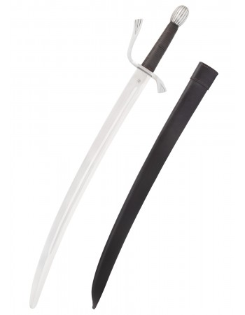 Stage Combat Falchion with Leather Scabbard, SK-B