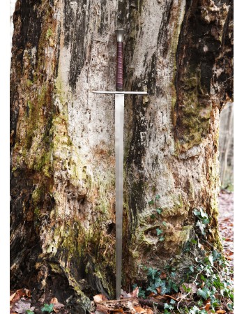 Medieval Two-Handed Sword with Scabbard, SK-B