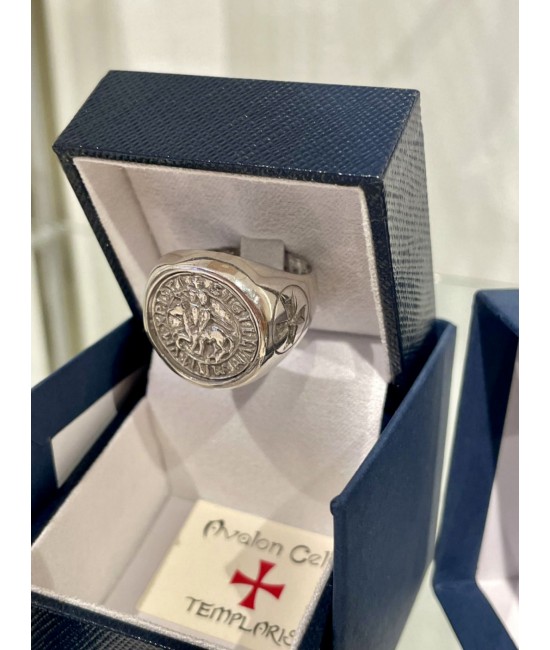 Templar Signet Ring, Silver 925