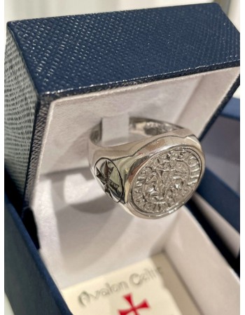 Templar Signet Ring, Silver 925