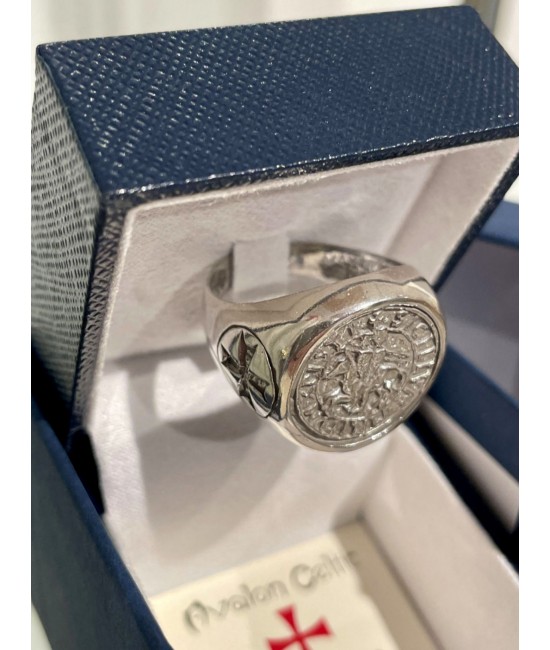 Templar Signet Ring, Silver 925