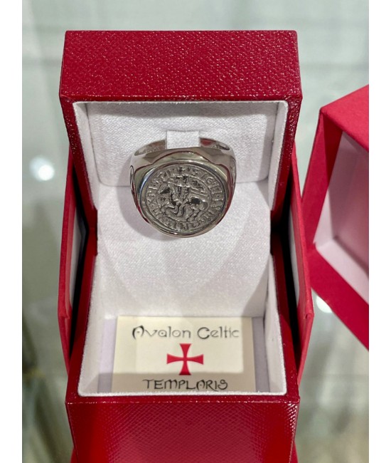 Templar Signet Ring, Silver 925