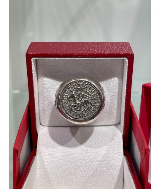 Templar Signet Ring, Silver 925