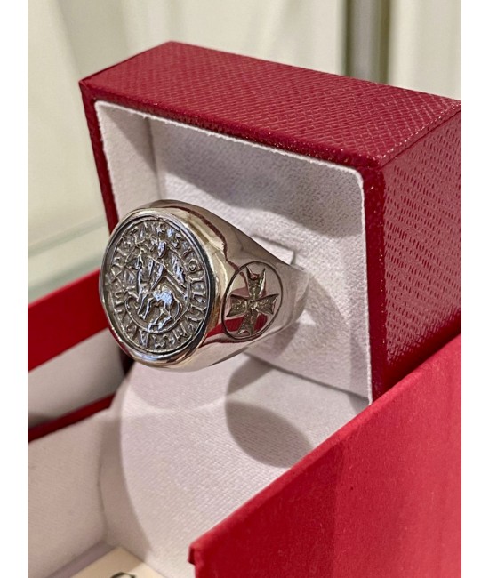 Templar Signet Ring, Silver 925