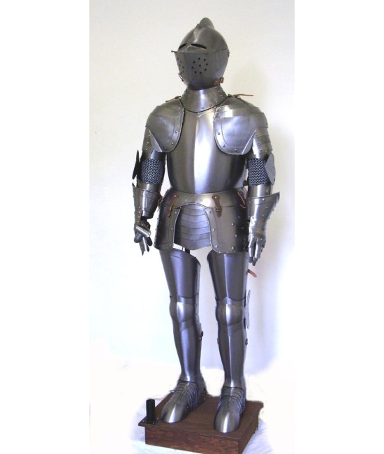 Armure De Chevalier Médiévale – Taille Adulte – Acier – Pour LARP Ou Déco