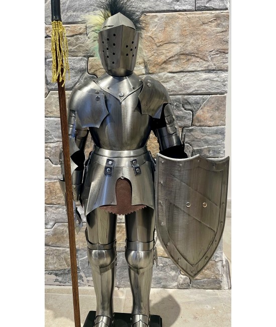 Desk suit-of-armour (light finish) -  Miniature Armor 