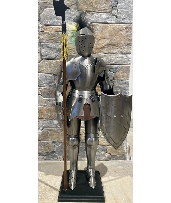 Desk suit-of-armour (light finish) -  Miniature Armor 