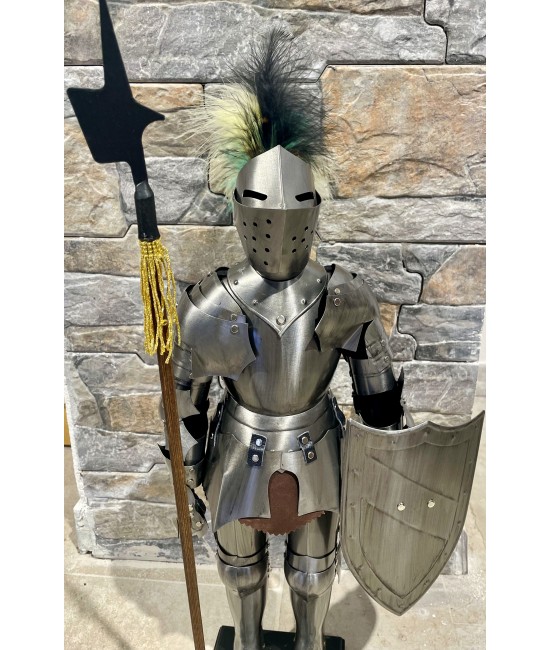 Desk suit-of-armour (light finish) -  Miniature Armor 