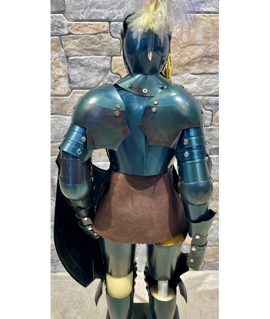 Desk suit-of-armour (dark finish) - Miniature Armor 