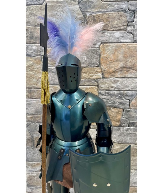 Desk suit-of-armour (dark finish) - Miniature Armor 