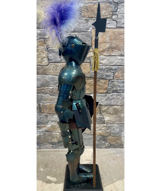 Desk suit-of-armour (dark finish) - Miniature Armor 