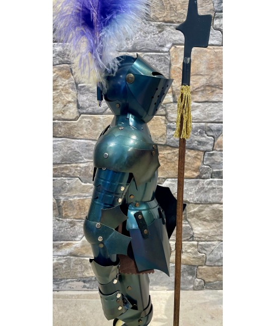 Desk suit-of-armour (dark finish) - Miniature Armor 