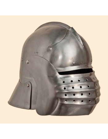 Bellows sallet helmet