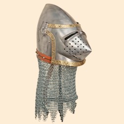 Medieval Bascinet helmet