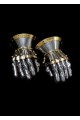 Medieval Gauntlets with brass