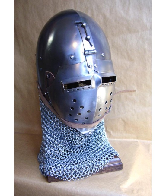 Klappvisor Bascinet - Medieval helmet