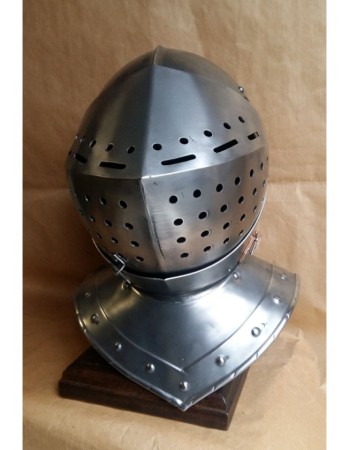 Basinet helmet, great head armour