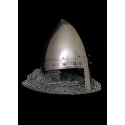 Viking helmet with chainmail aventail