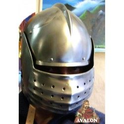 Bellows sallet helmet