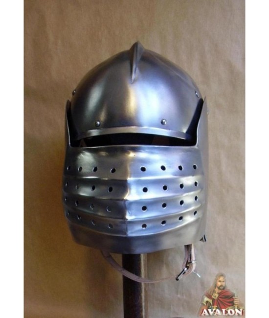 Bellows sallet helmet