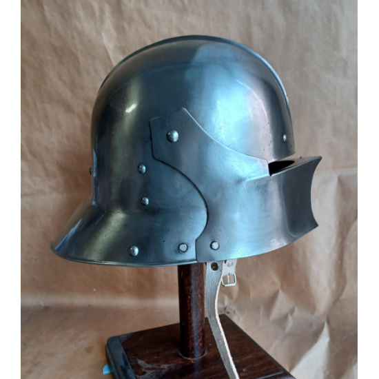 Gothic sallet helmet with visor