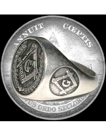 Silver Masonic Ring