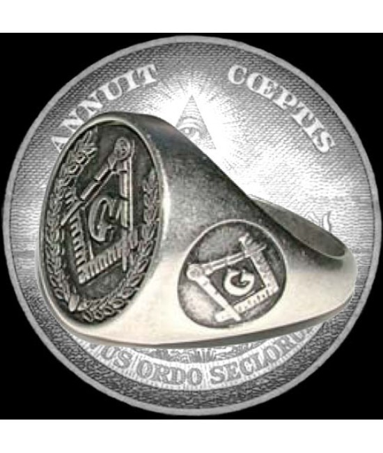 Silver Masonic Ring