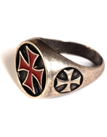 Templar Enameled Ring