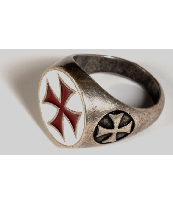 Templar Ring Enameled