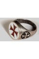 Templar Ring Enameled