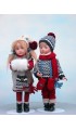 Porcelain Dolls - Baby in Winter - Dimensions: 29 cm