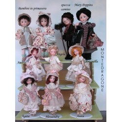 Porcelain Dolls - Baby in Spring - Dimensions: 29 cm.