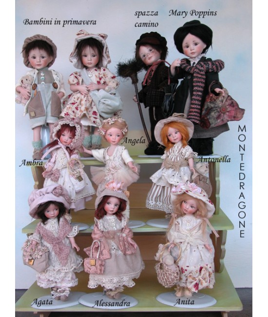 Dolls: Anita, Angela, Antonella, Alessandra, Agata, Ambra