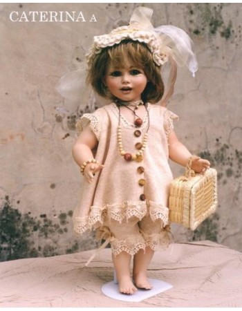 Porcelain Doll - Catherine (A) - Collectible Porcelain Doll, Height 15.7 in