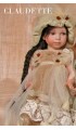 Porcelain Doll - Claudette - Collectible Porcelain Doll - Height: 15.4 in