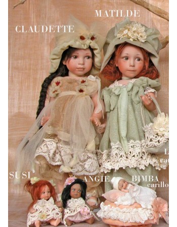 Porcelain Doll - Claudette - Collectible Porcelain Doll - Height: 15.4 in