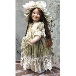 Margaret Doll, Collectible Porcelain Doll - Height: 16.9 in